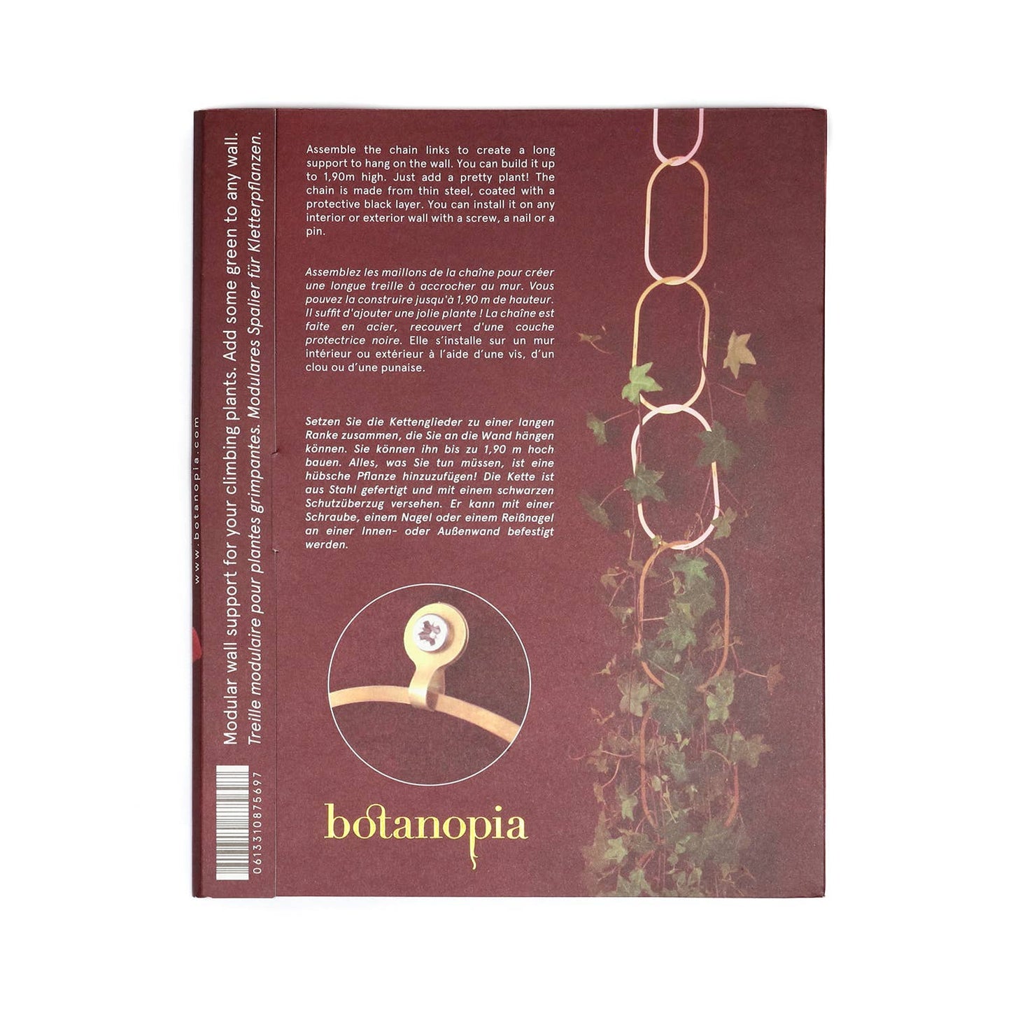 Gouden Messing Ketting – Klimplantensteun