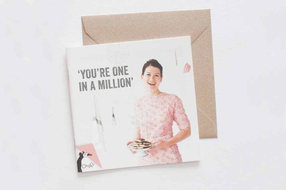 Kaart met recept 'You're one in a million'
