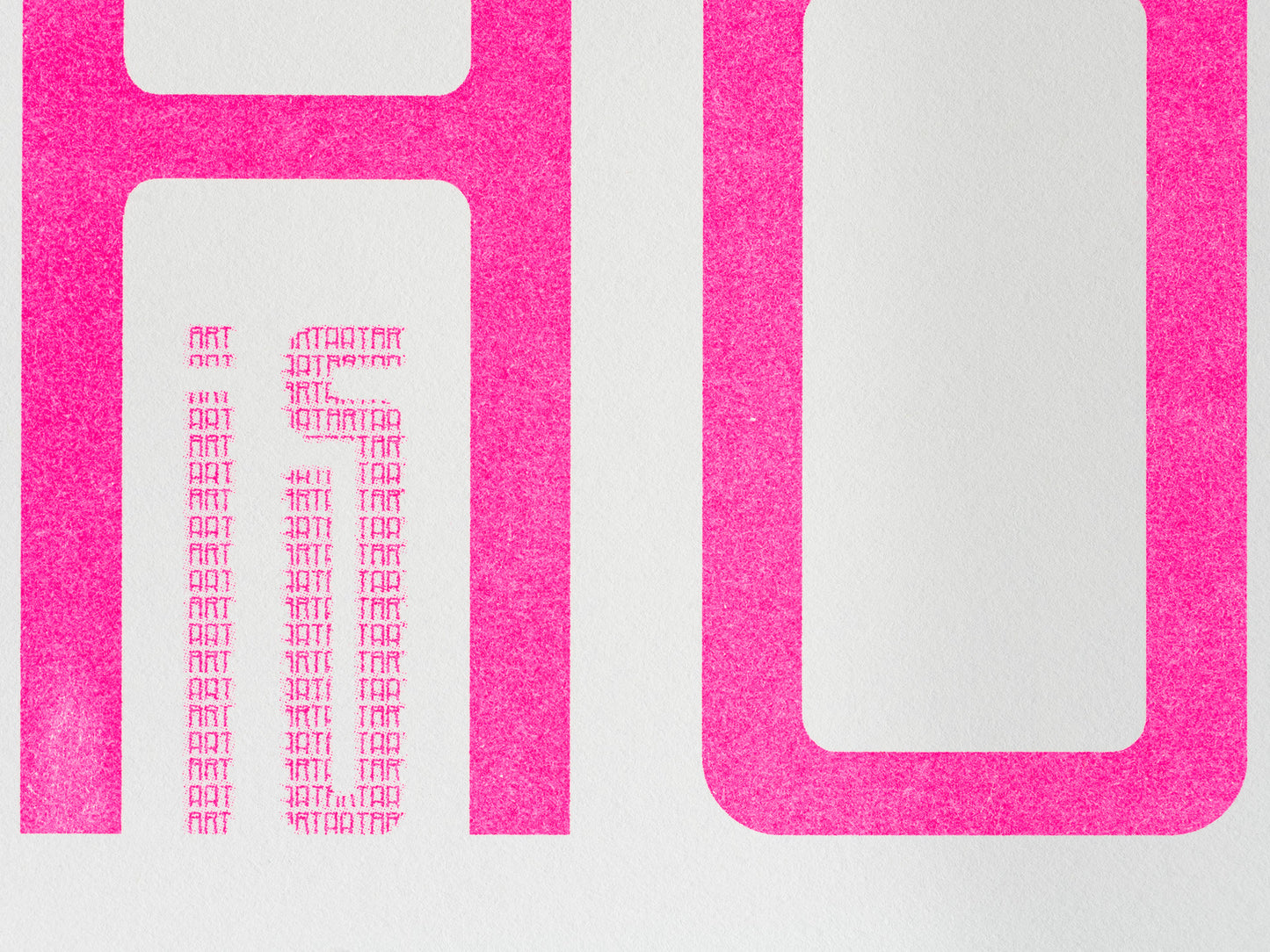 Neon roze art print - Home is where the art is