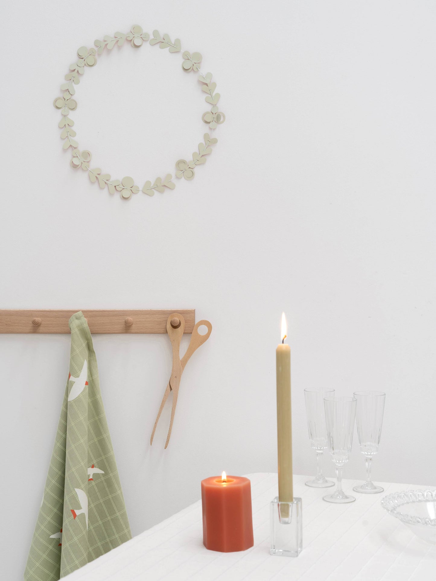 FOLK - ornaments terra/green