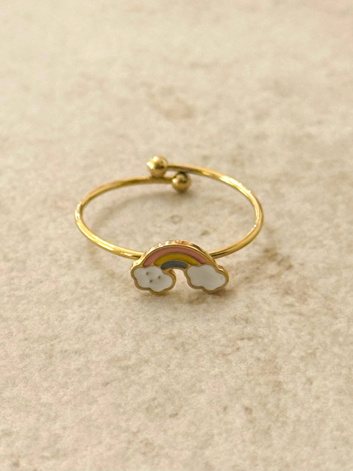 Minimalistische ring - Regenboog