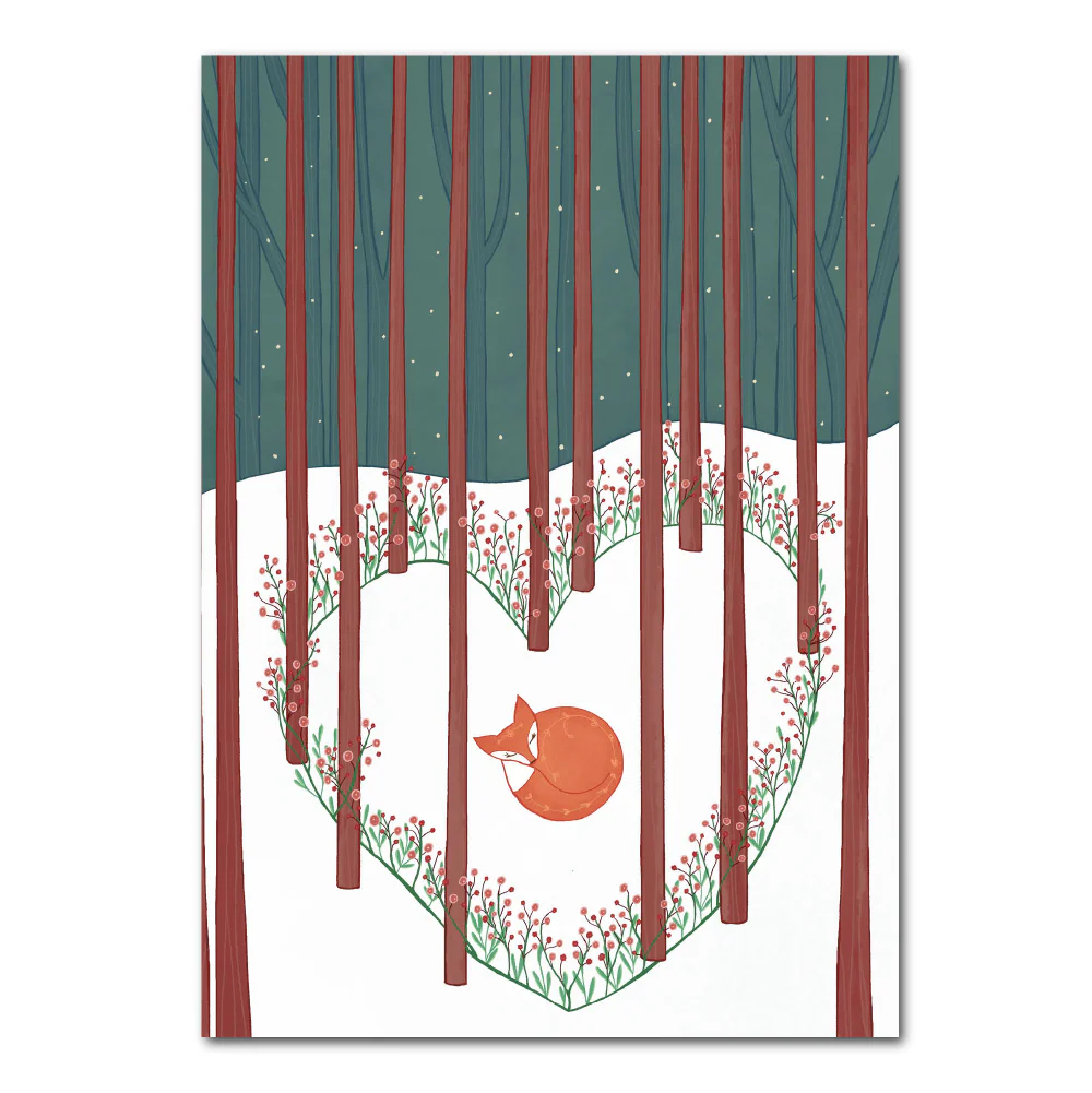 Hart van het woud | Kerstkaart