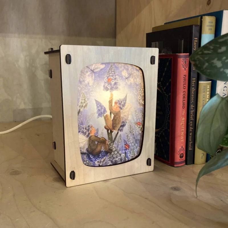 Kaartenlampje - esdoornhout