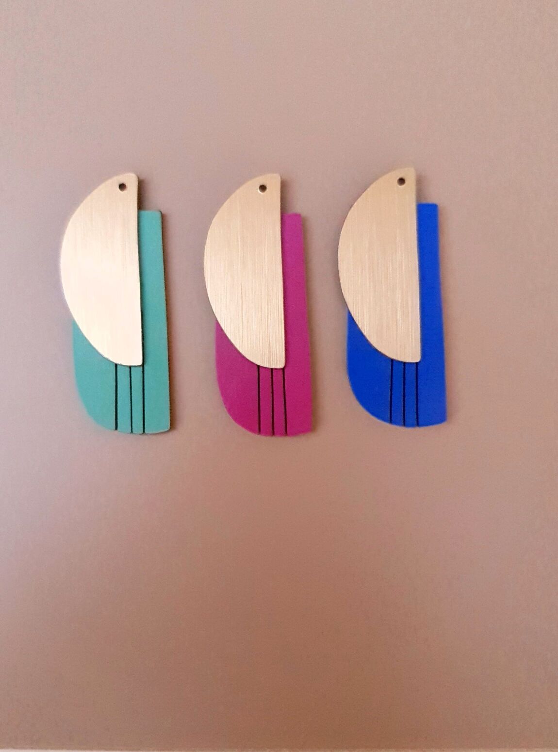 BERLIN UNIK oorbellen Kobalt