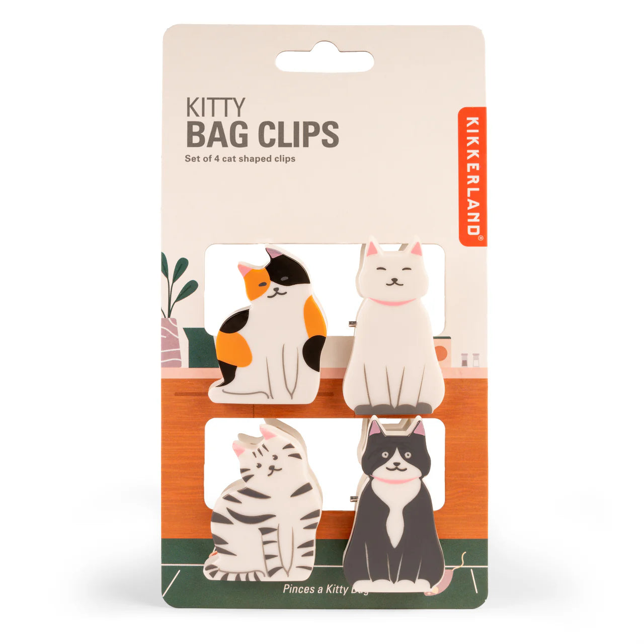 Kitty Bag Clips - set van 4