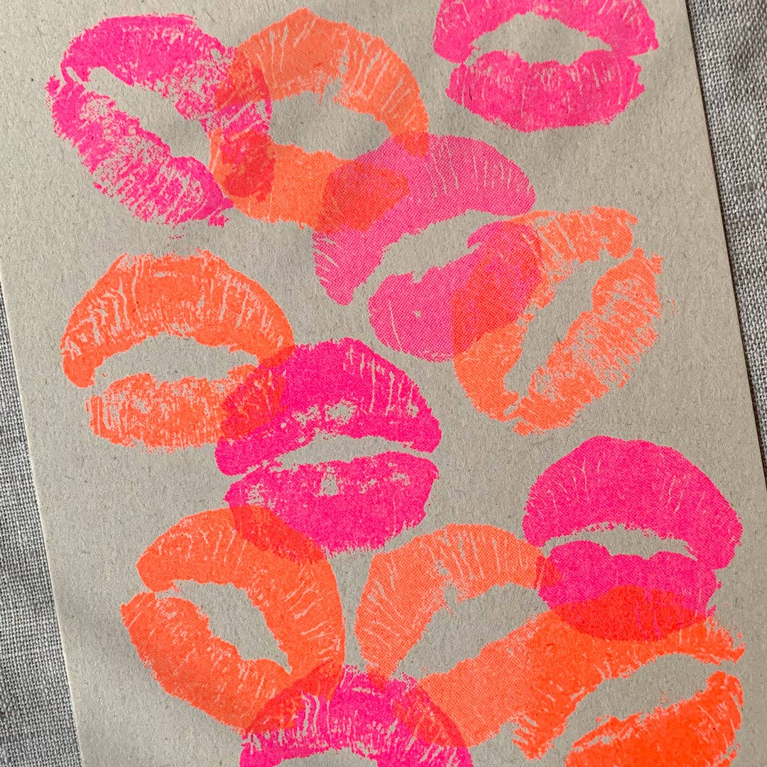 Ansichtkaart / Kussen / Riso Print