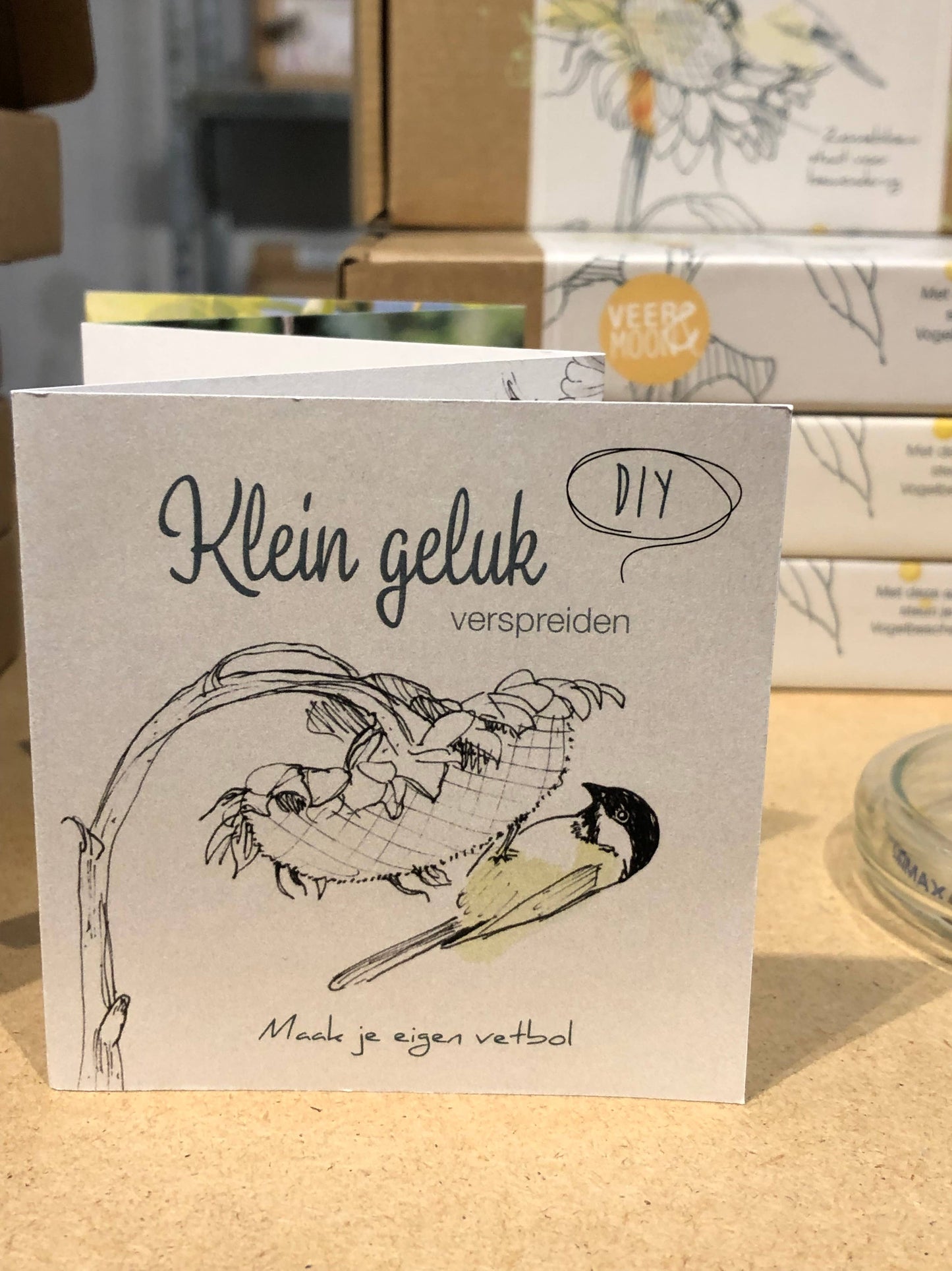 Vogel cadeau doosje 'Klein Geluk'