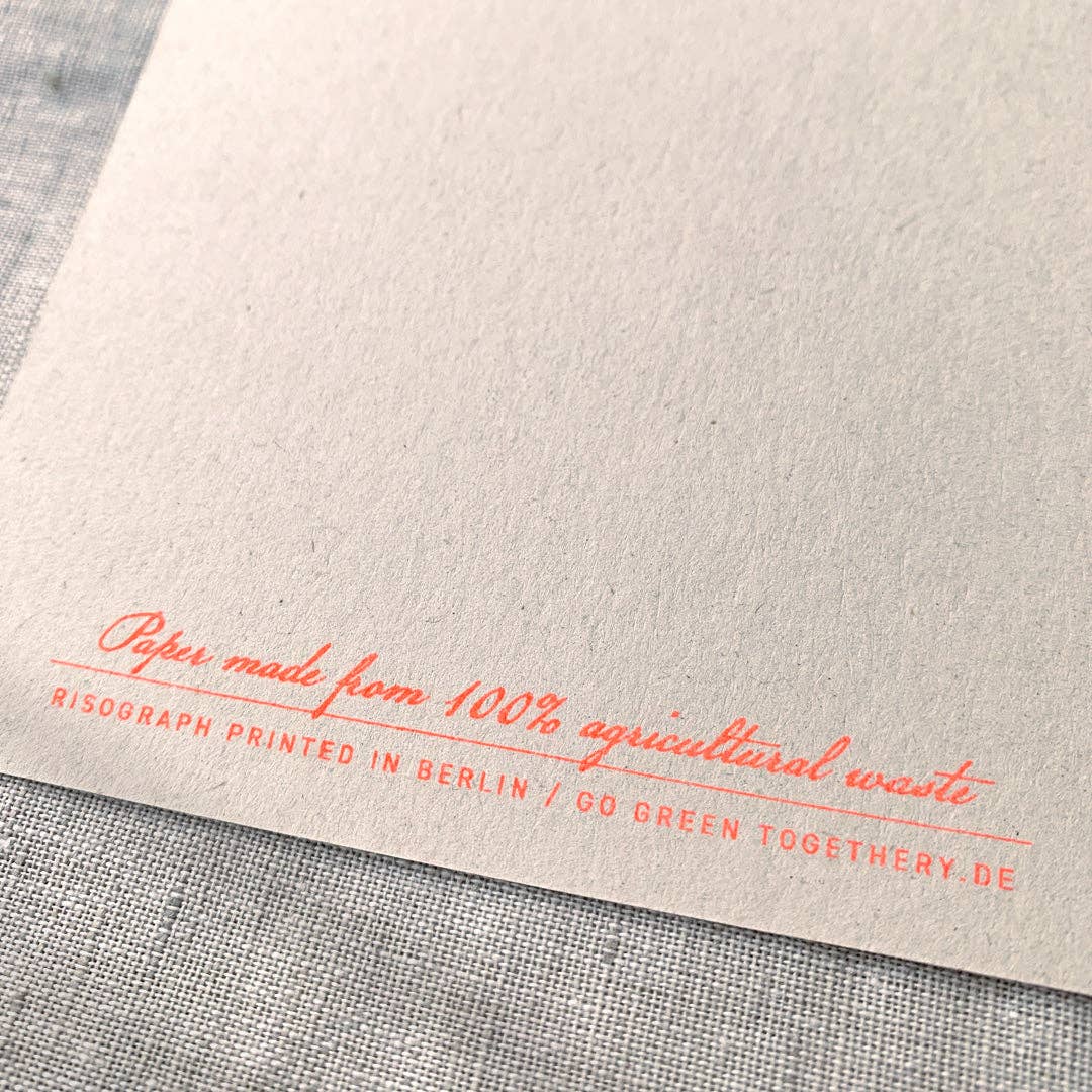 Ansichtkaart / Bravo / Riso Print