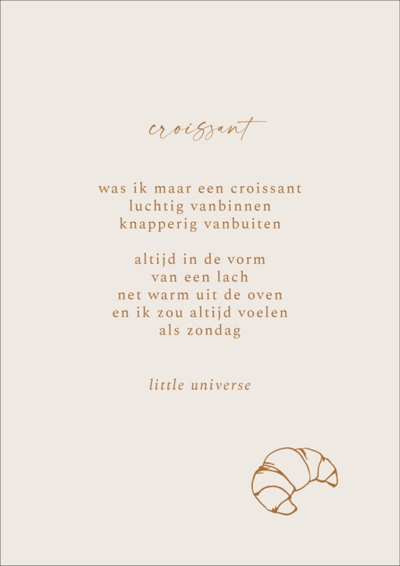 Print A4 'Croissant'