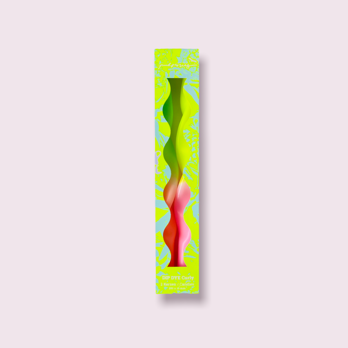 Set Kaarsen - Dip Dye Miami Edition - Yellow