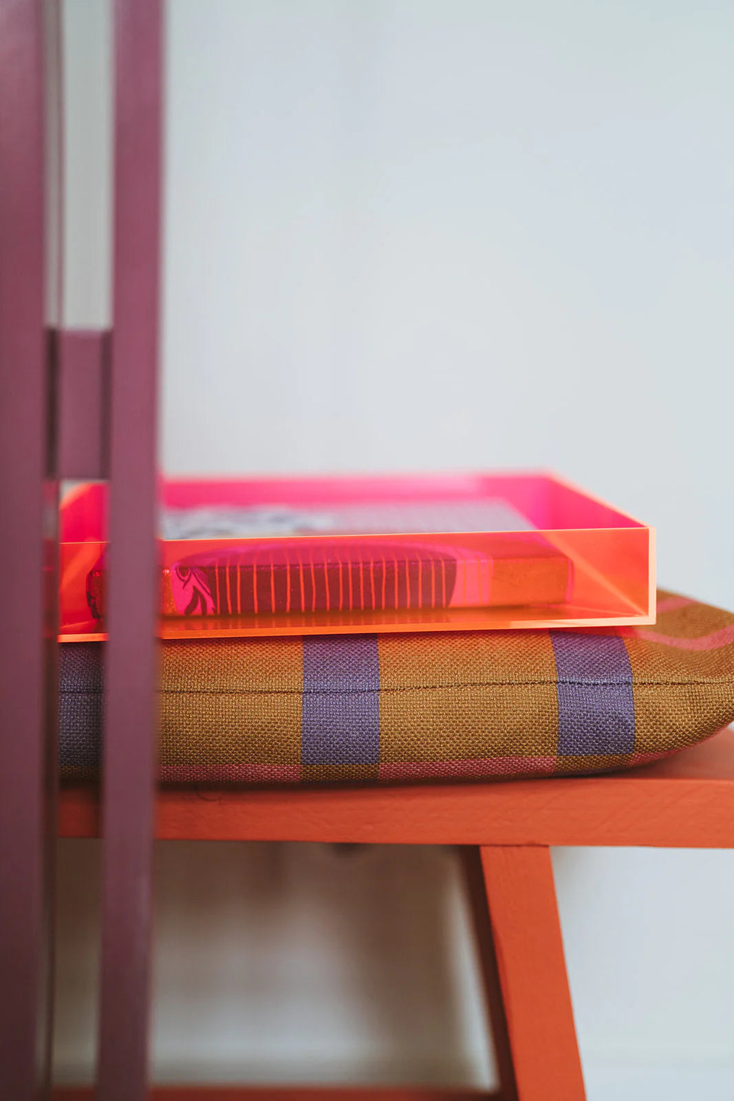 Baklijst - Neon roze - 26x26 cm