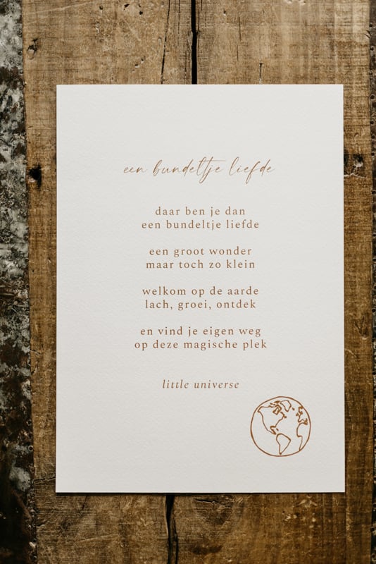 Print A4 'Een bundeltje liefde’