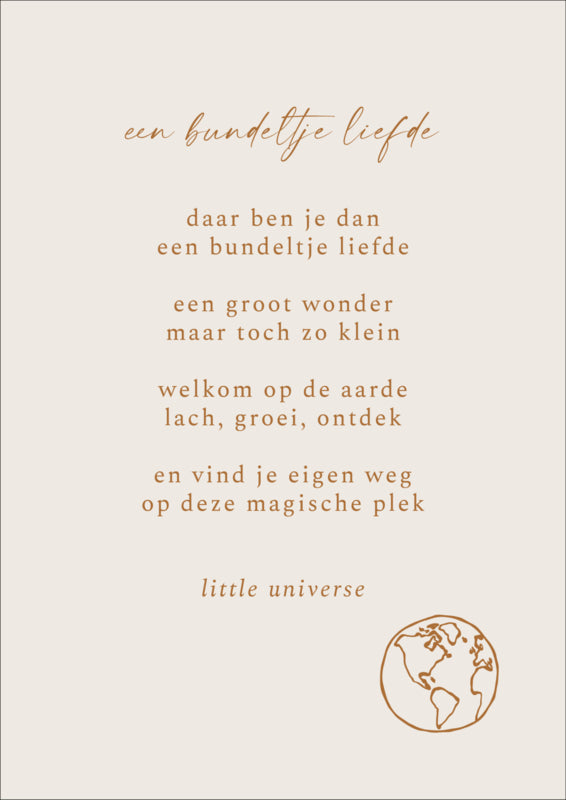 Print A4 'Een bundeltje liefde’