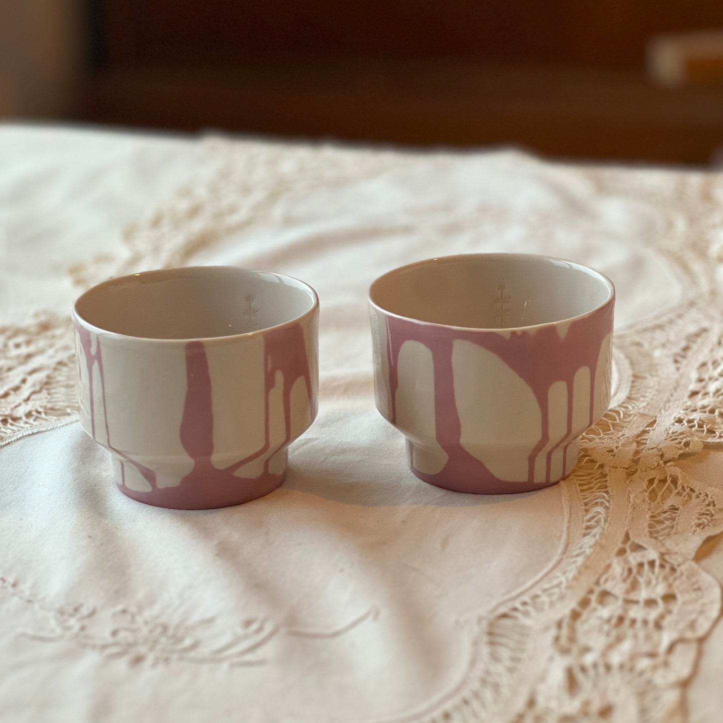 Kopje Smeerwortel - Atelier Inghels - Beige / paars