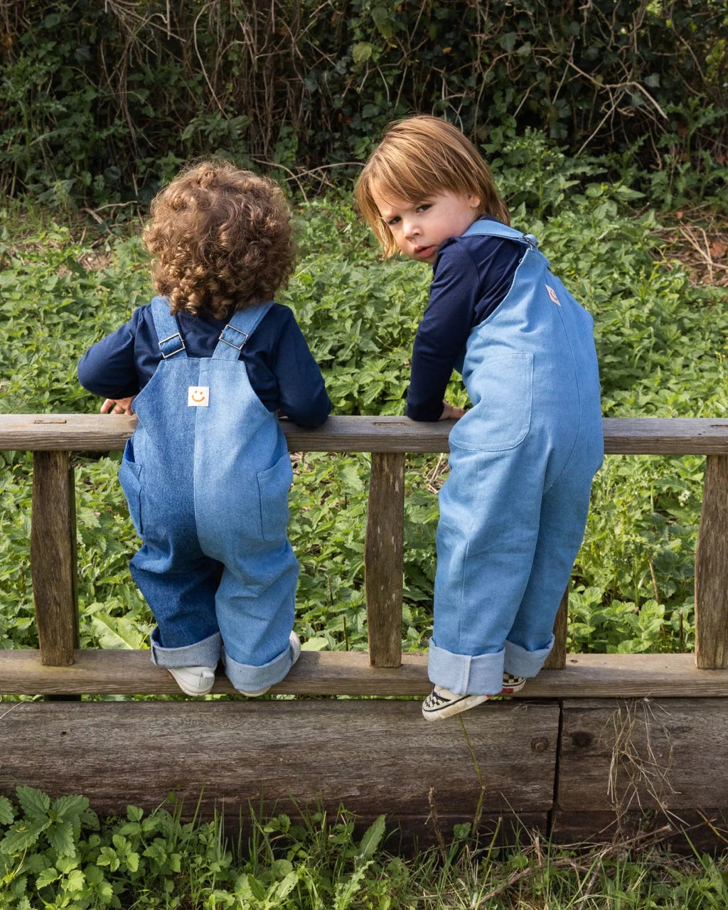 The Nicky - Light Blue Denim Tuinbroek