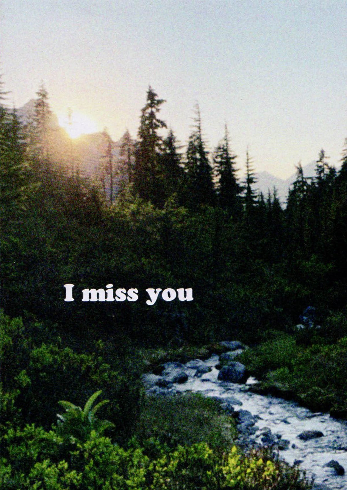 I miss you - kaart