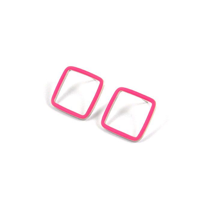 Carré stud earrings size M