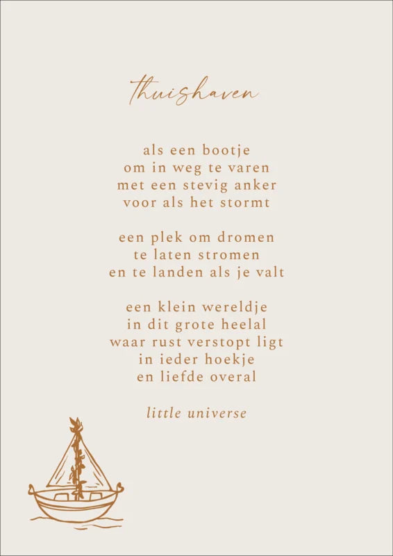 Print A4 'Thuishaven'