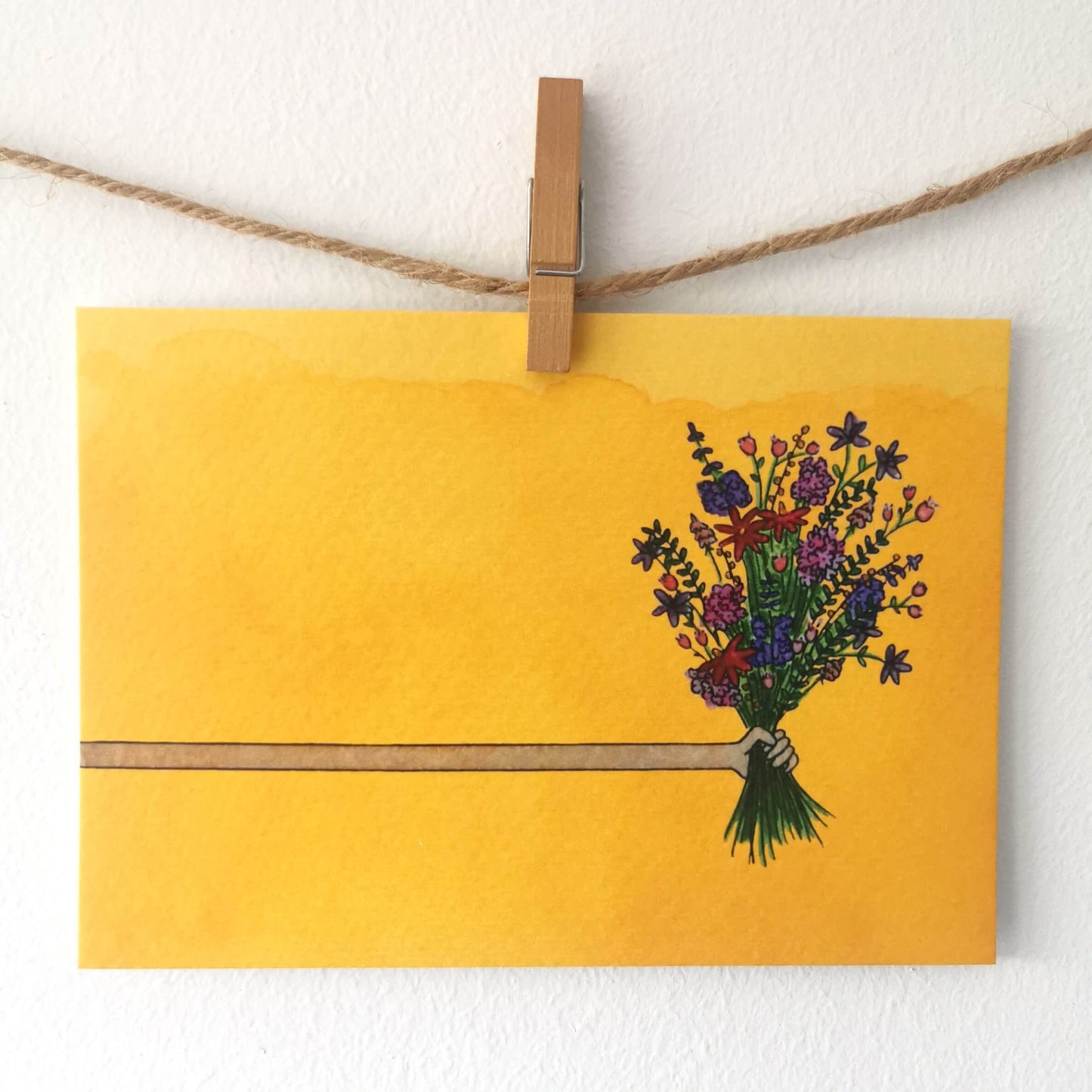 Kaart - Bloemetje op afstand