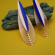 CALYPSO oorbellen Dragée-Indigo