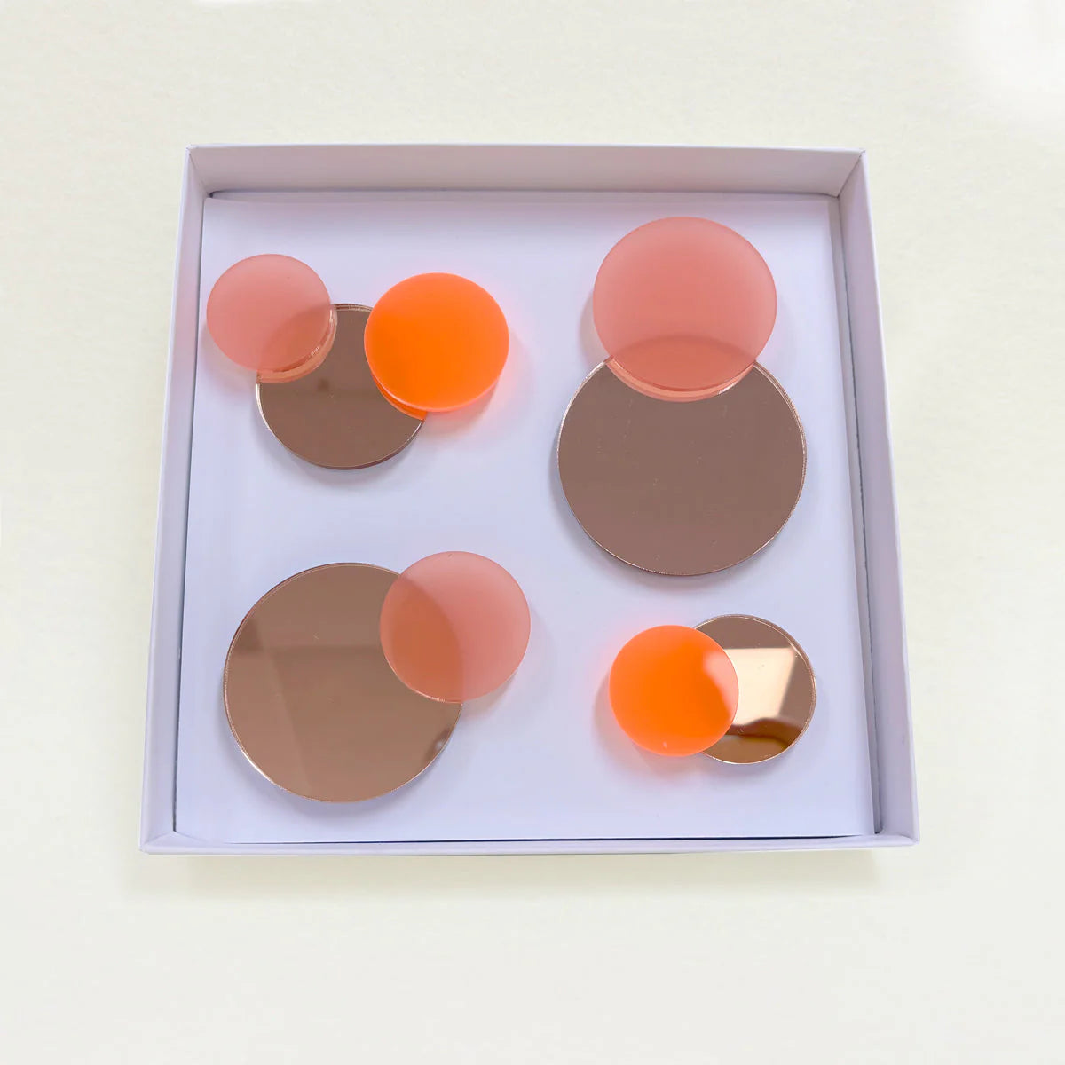 WALLFETTI magnetische spiegelset - Champagne blush