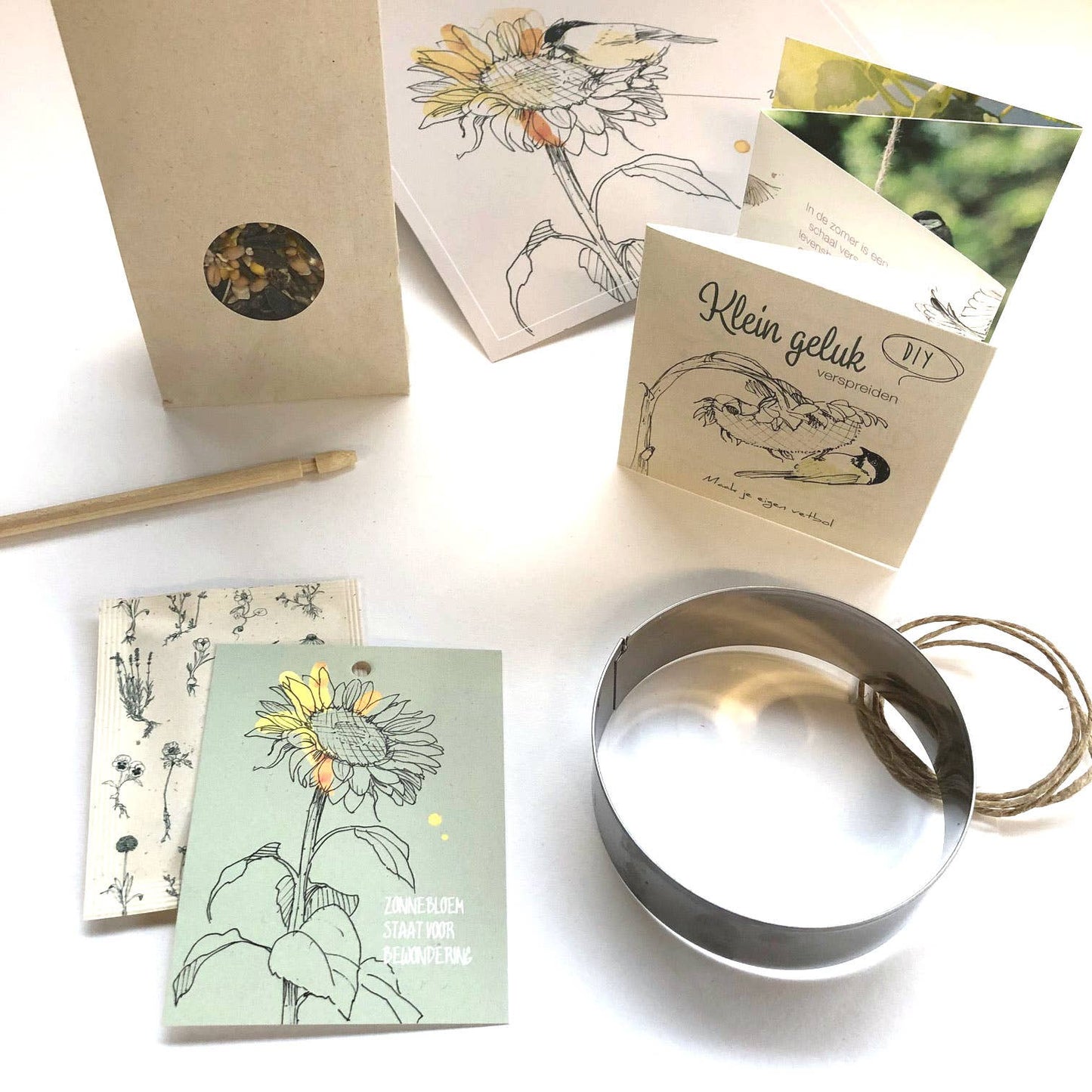 Vogel cadeau doosje 'Klein Geluk'