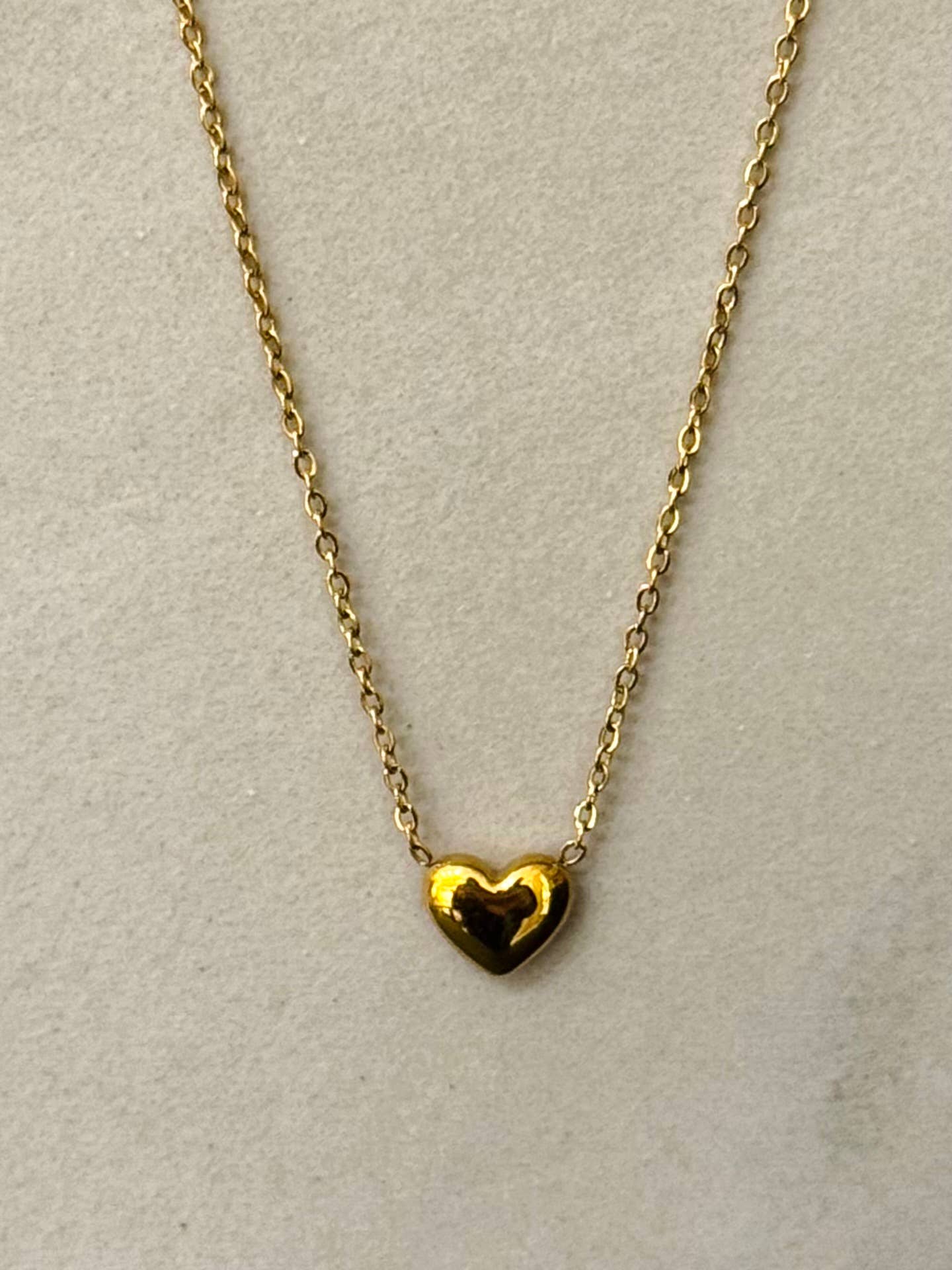 Ketting Hartje - Stainless Steel Goud
