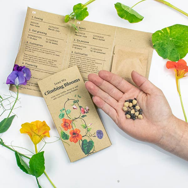 Klim bloemen zaden mix