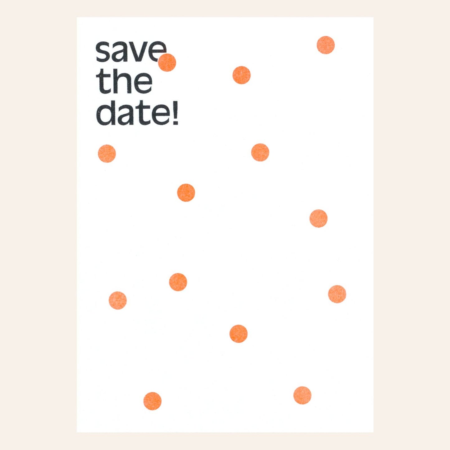 Save the date! - Dots ansichtkaart