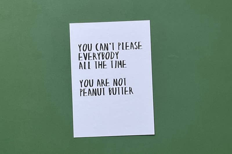 Quoteprent | Peanutbutter