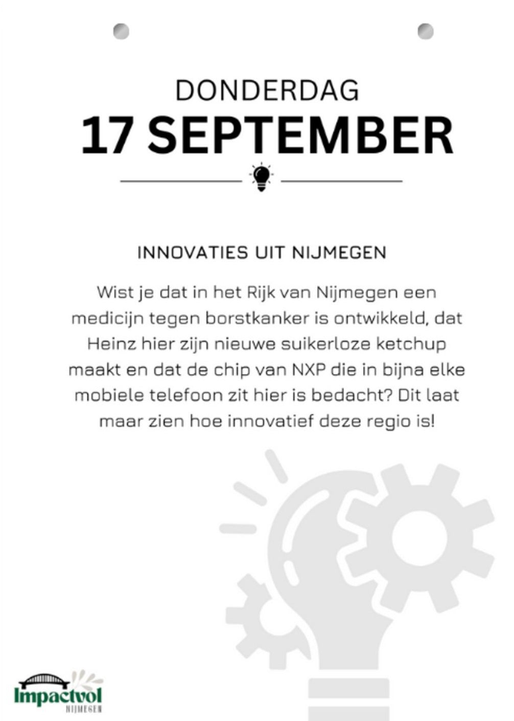 Impactvol Nijmegen Scheurkalender 2026