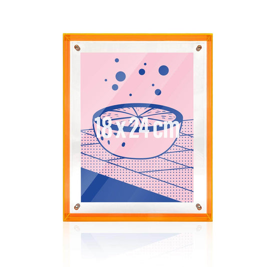 Wissellijst / fotolijst - 18 x 24 cm - oranje