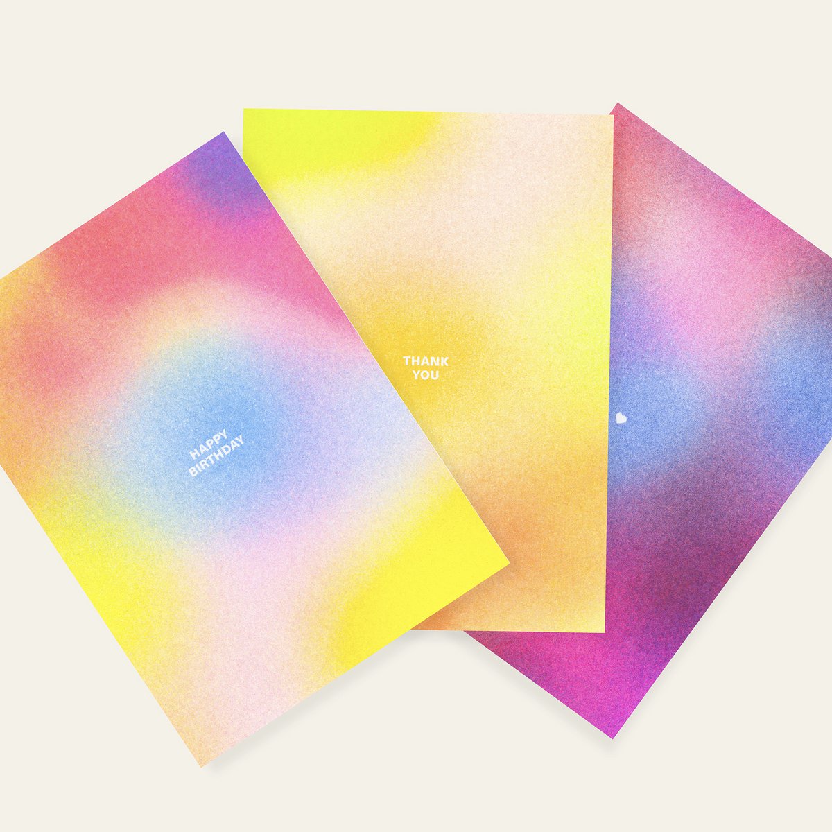 Risografie ansichtkaart - Happy birthday