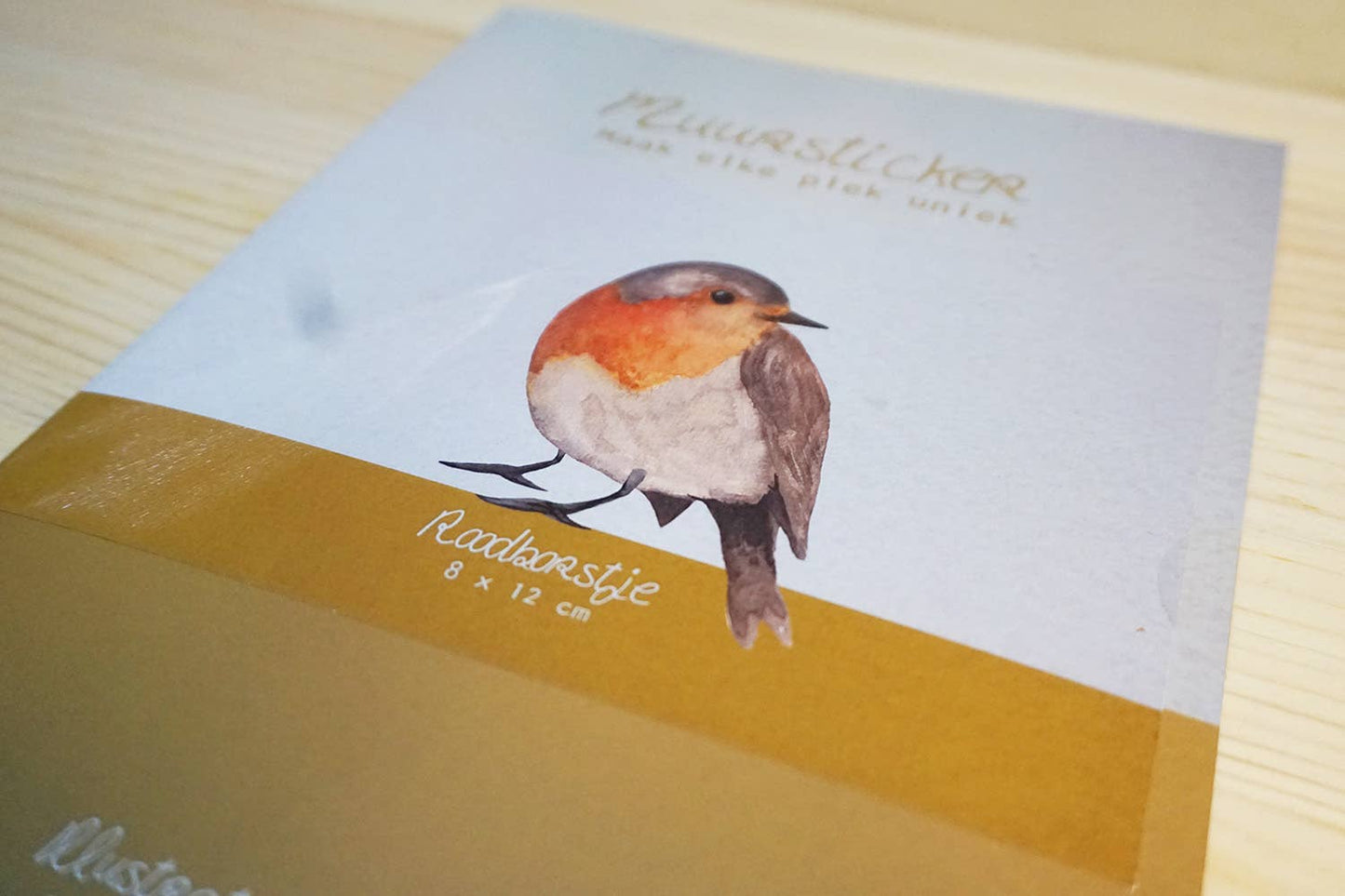 Muursticker Goudhaantje