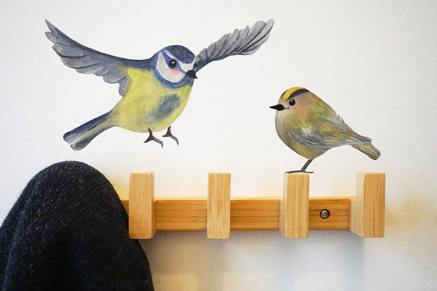 Muursticker Goudhaantje