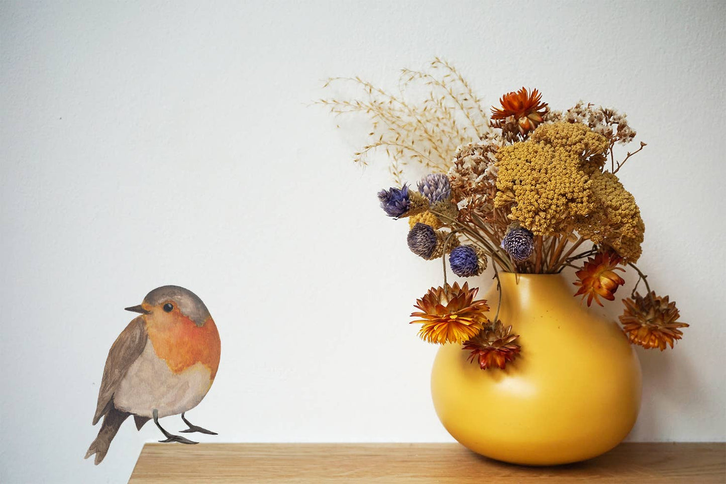 Muursticker Roodborstje