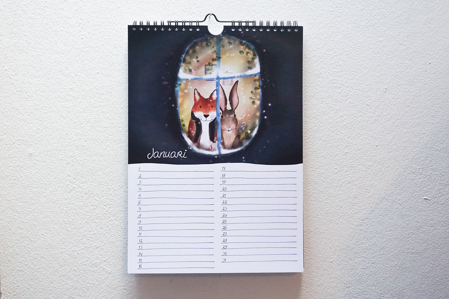Verjaardags kalender - Onderweg met vos
