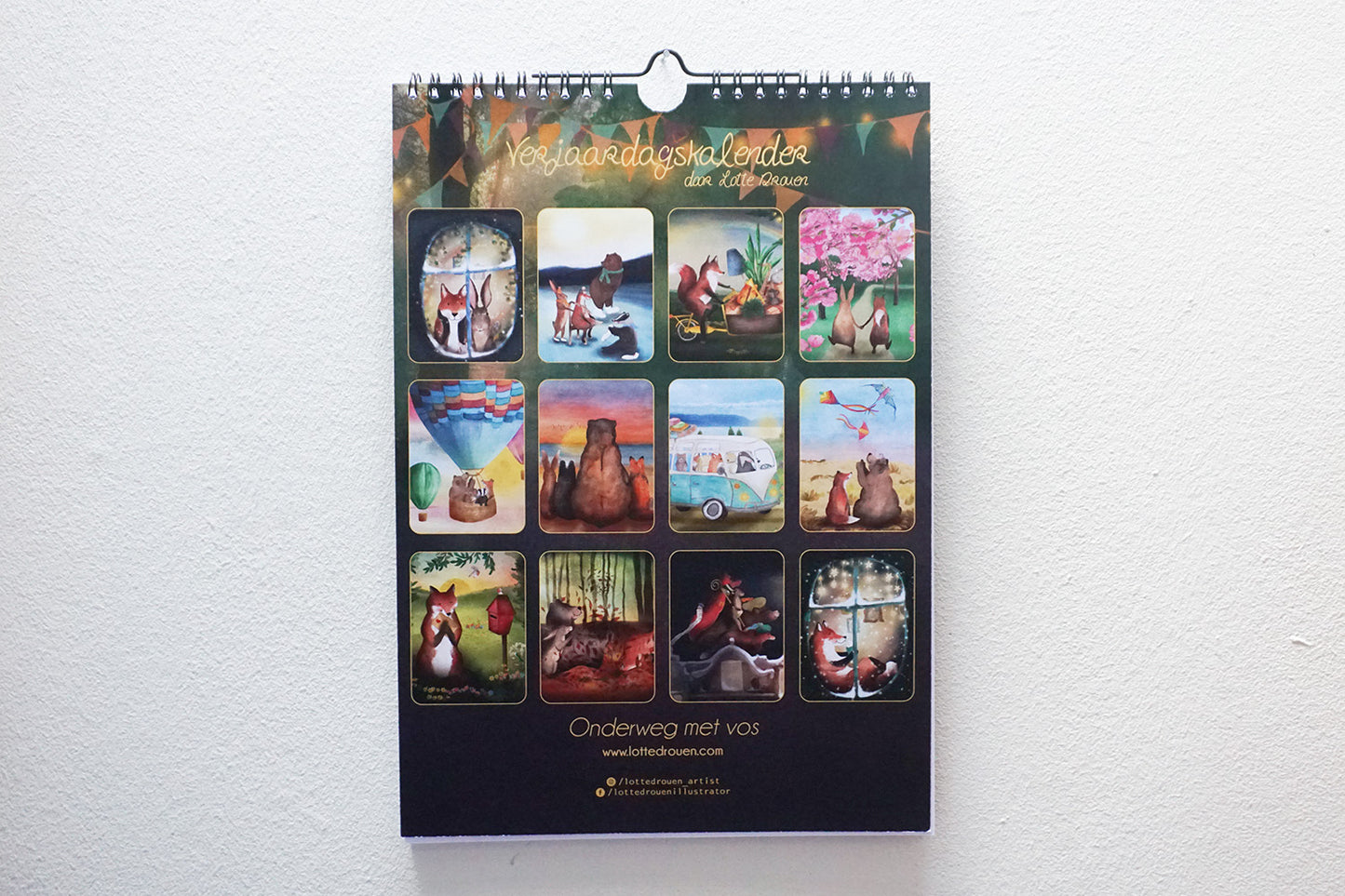 Verjaardags kalender - Onderweg met vos