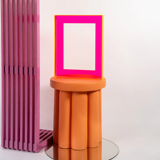 Baklijst - Neon roze - 36x46 cm