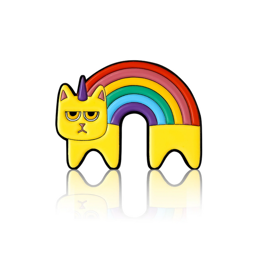 Pin - Chagrijnige regenboogkat 🌈