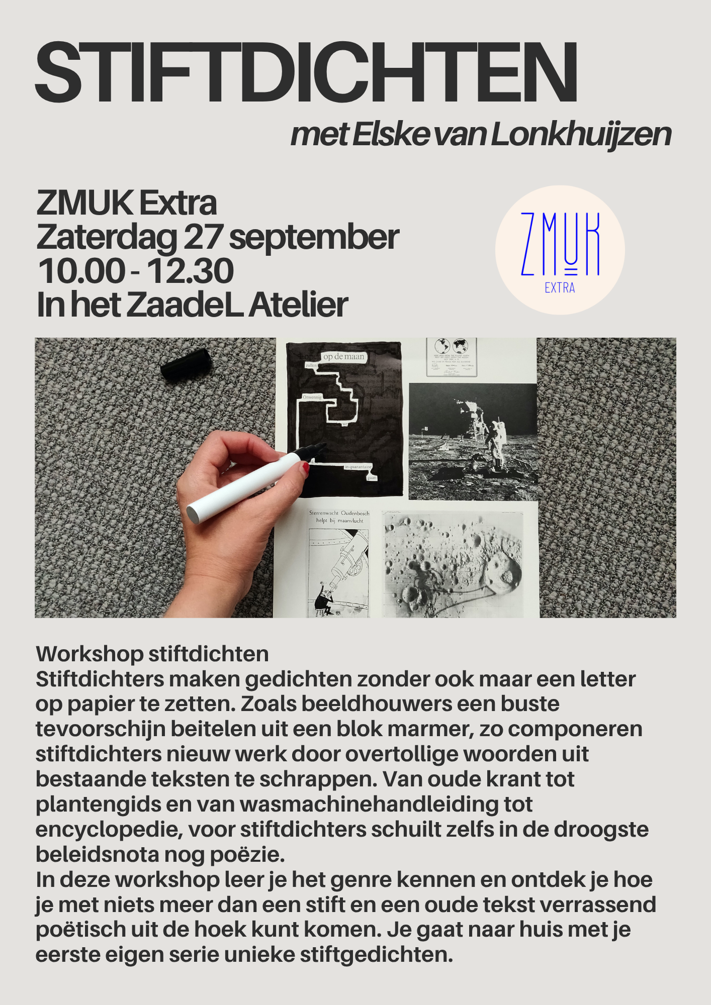ZMUK Extra - Workshop Stiftdichten met Elske van Lonkhuijzen