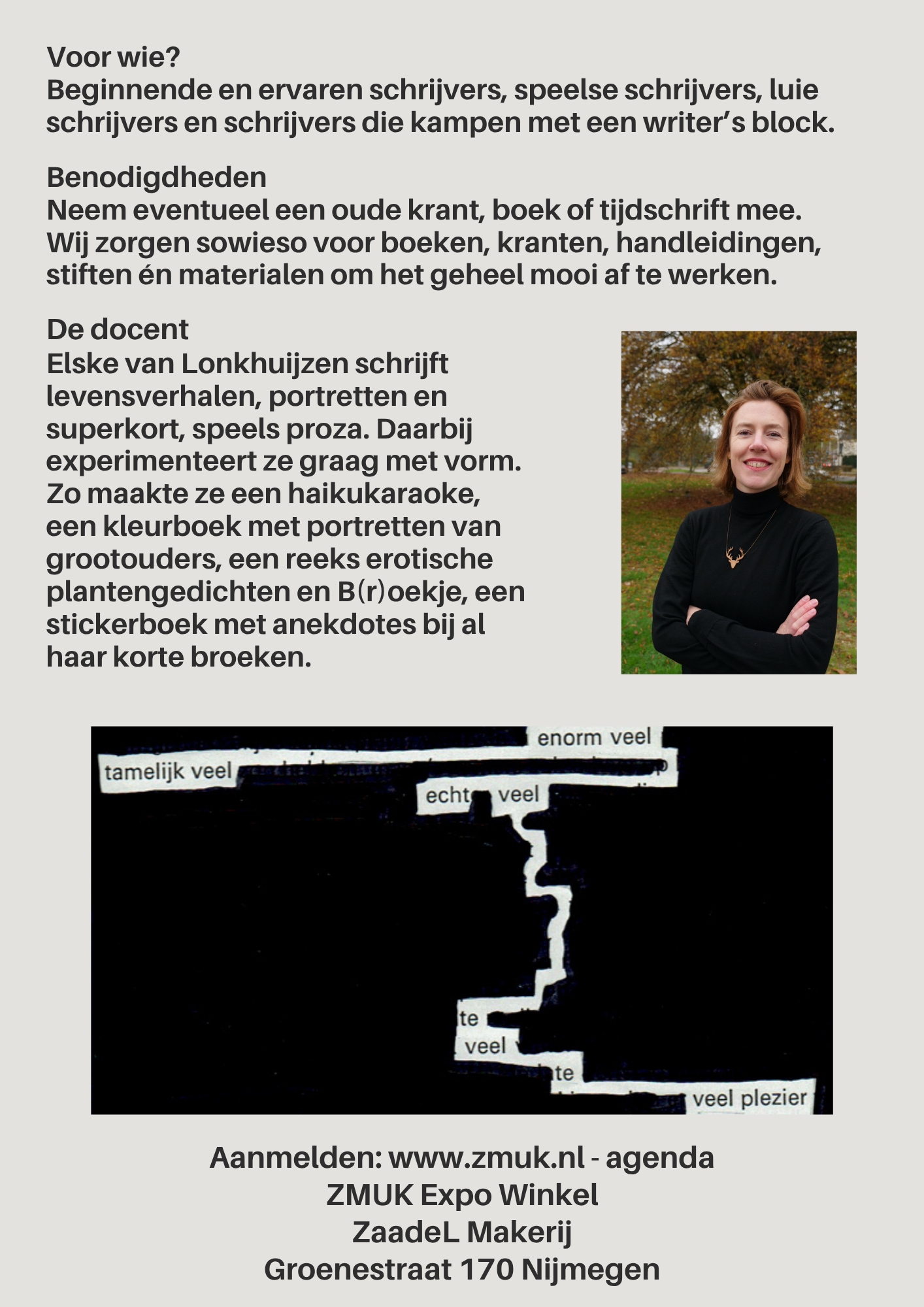 Workshop stiftdichten in Nijmegen – laat je creativiteit stromen door poëzie te maken met zwarte stift en bestaande tekst. Een unieke en inspirerende ervaring voor jong en oud, midden in het hart van Nijmegen.