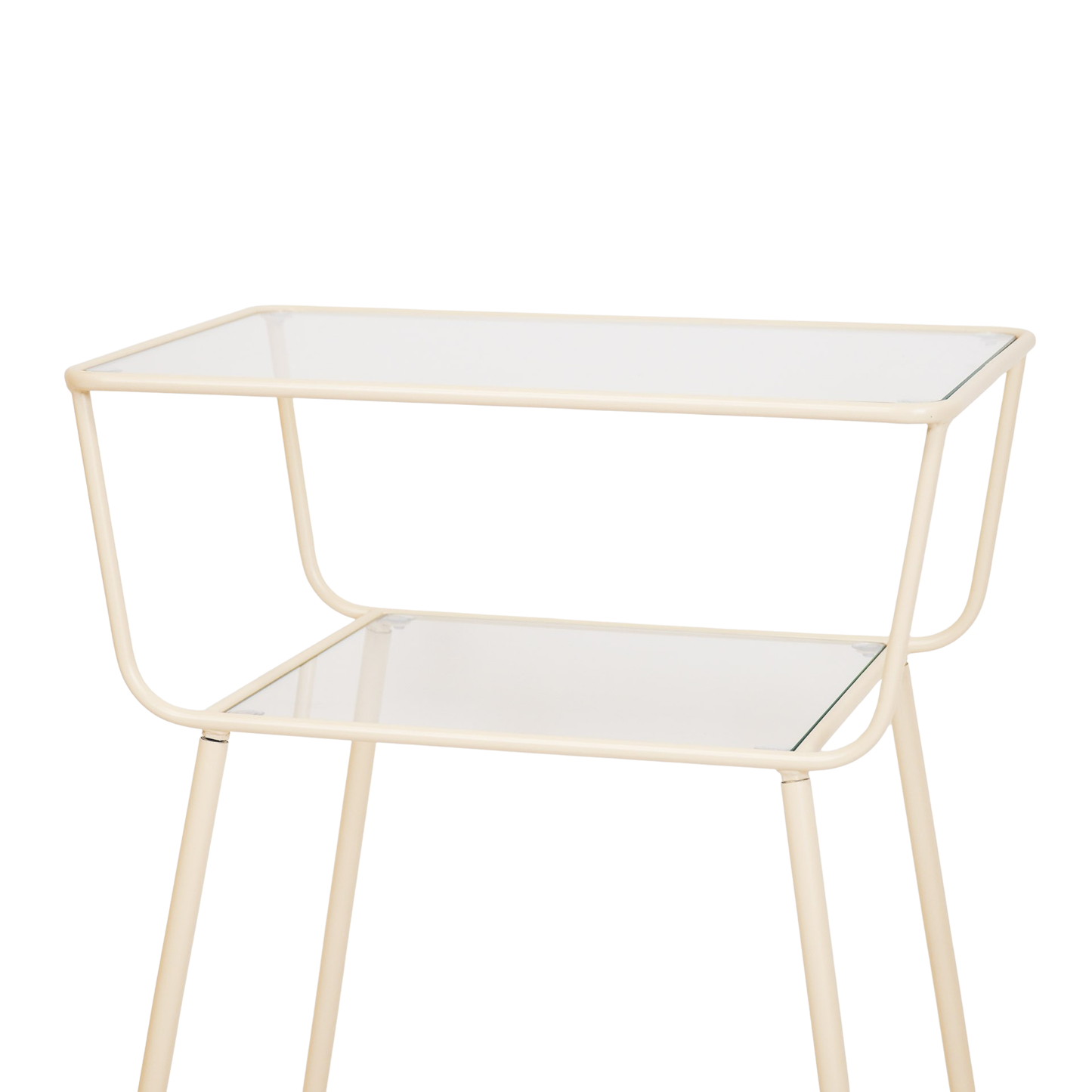 Bijzettafel / Nachtkastje - Zand - metaal