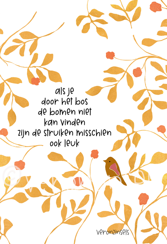 Raamgedicht Struiken