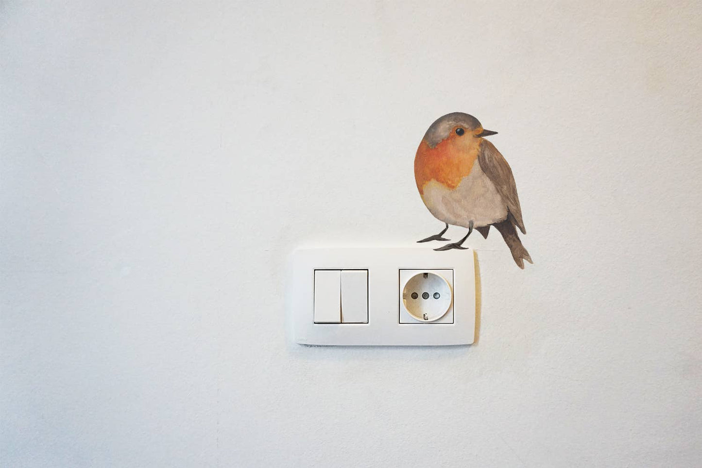 Muursticker Roodborstje