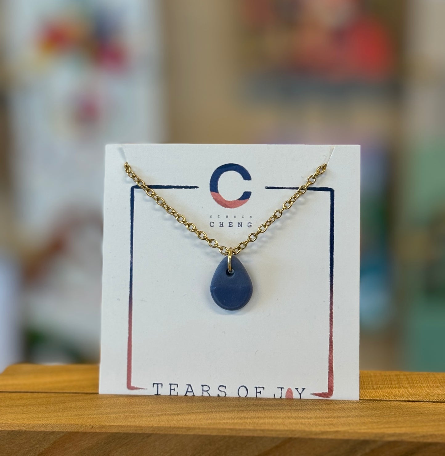 Tears of Joy ketting - donkerblauw