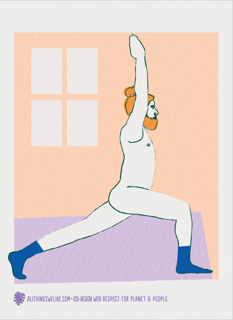 Yoga — Krijgershouding