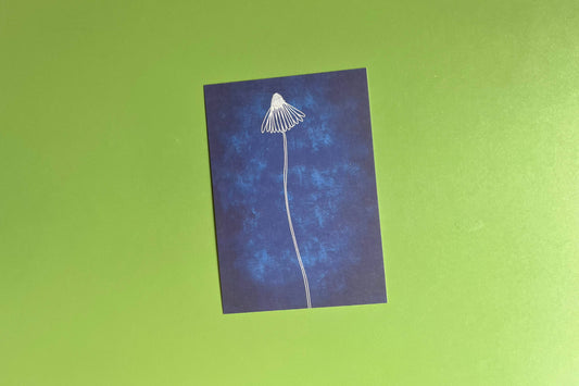 Postkaart | Blauwe bloem