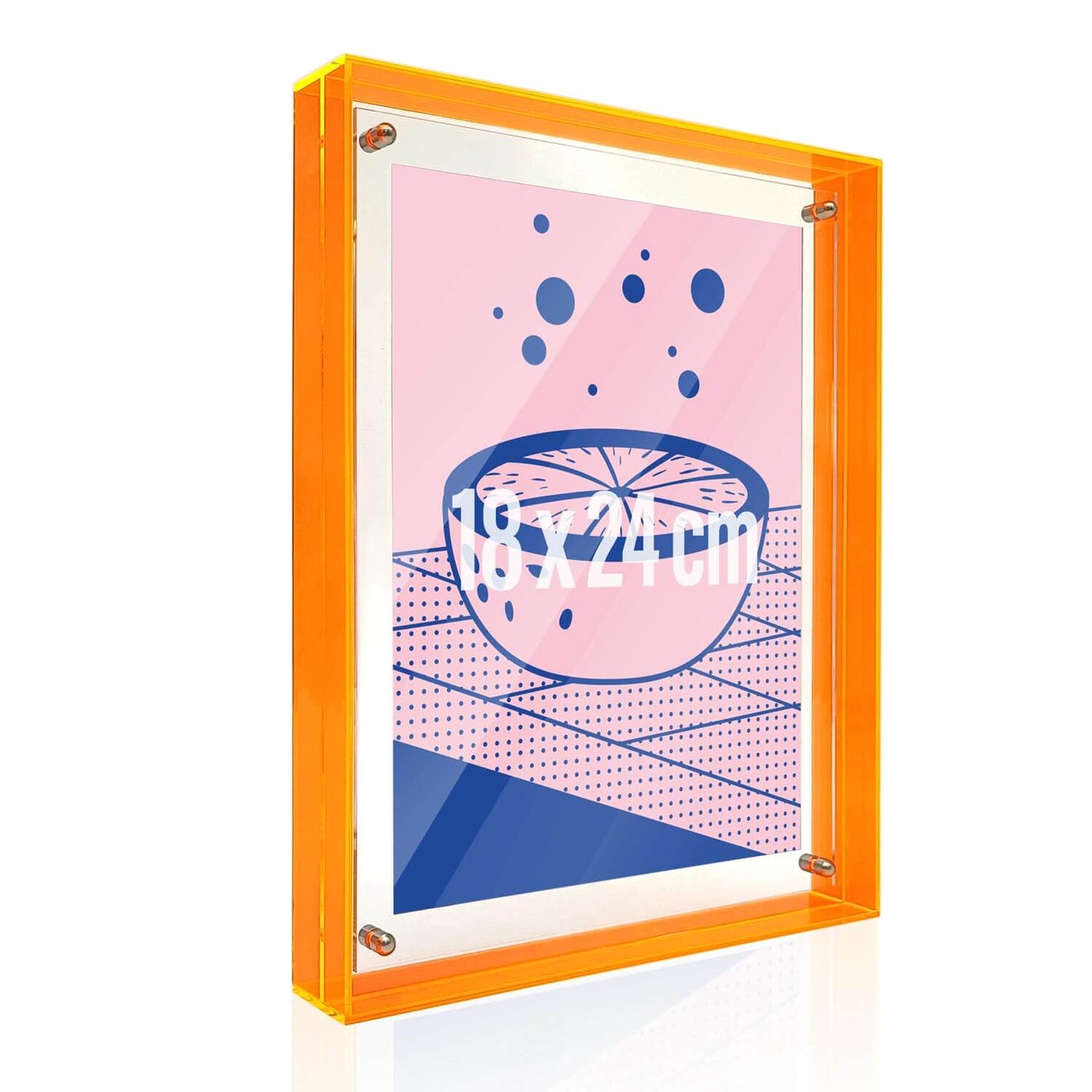 Wissellijst / fotolijst - 18 x 24 cm - oranje