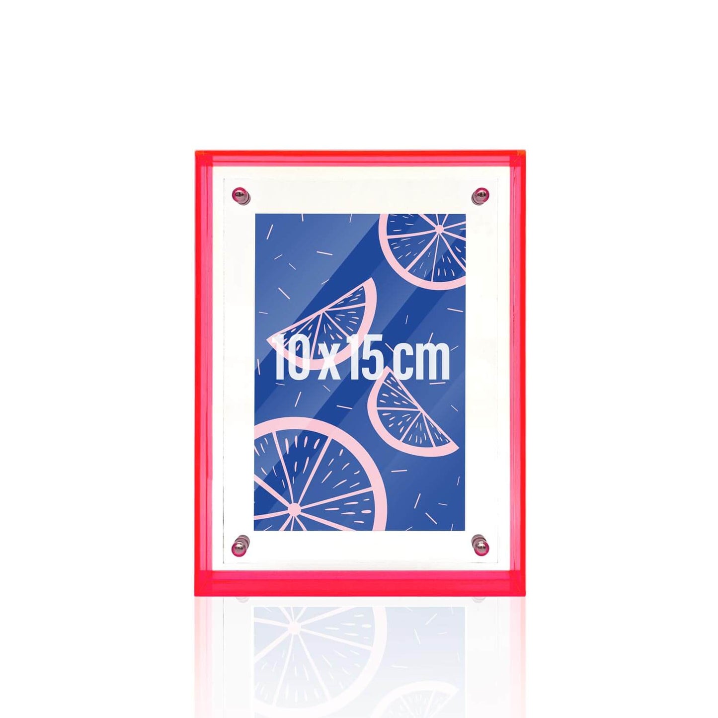 Fotolijst - 10 x 15 cm - neon roze